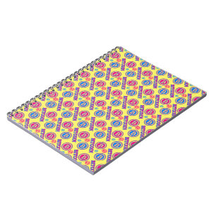 Cuaderno Patrón de Bitcoin colorido
