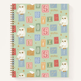 Cuaderno Patrón de bloque de letras de Hedwig Post