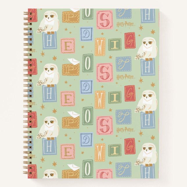 Cuaderno Patrón de bloque de letras de Hedwig Post (Anverso)