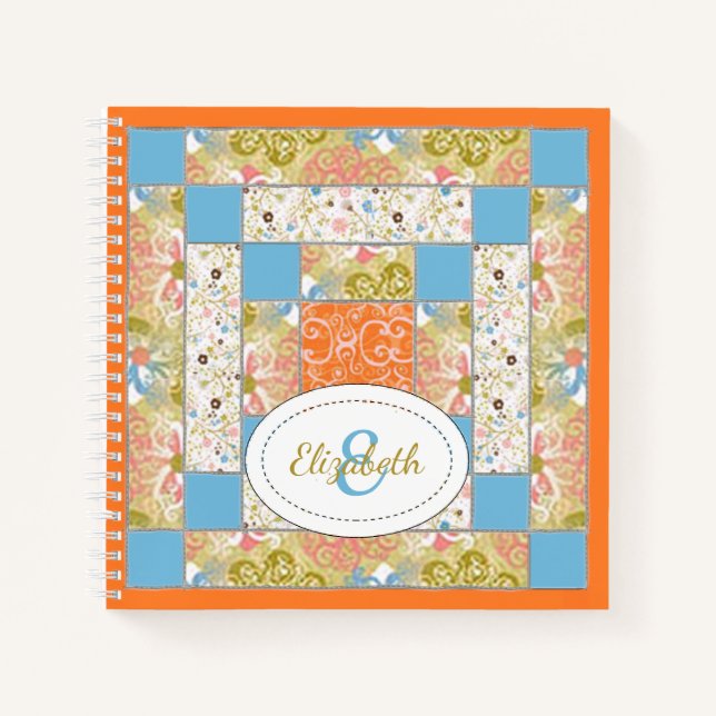 Cuaderno Patrón de bloques de la cintura de la chimenea (Anverso)