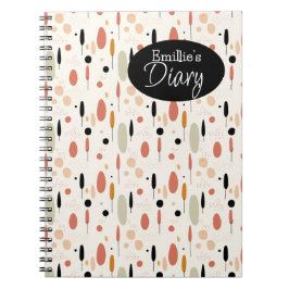 Cuaderno Patrón de boho resumen minimalista