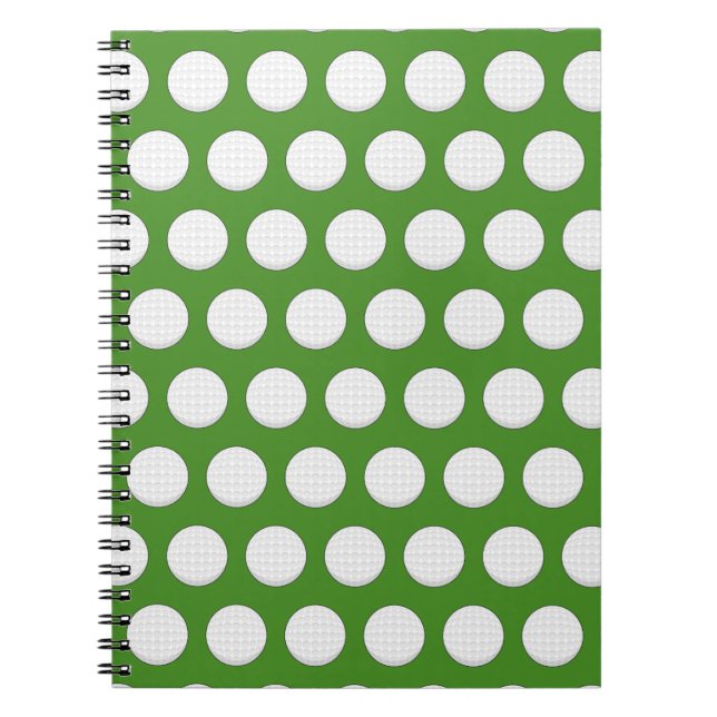 Cuaderno Patrón de bolas de golf (Frente)