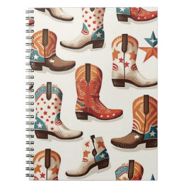 Cuaderno Patrón de botas de vaca