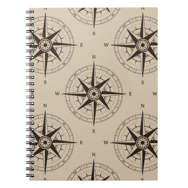 Cuaderno Patrón de brújula de navegación (Frente)