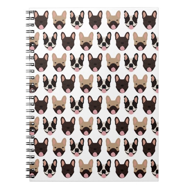 Cuaderno Patrón de Bulldog francés (Frente)