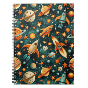 Cuaderno Patrón de buques de cohetes de naves espaciales vi