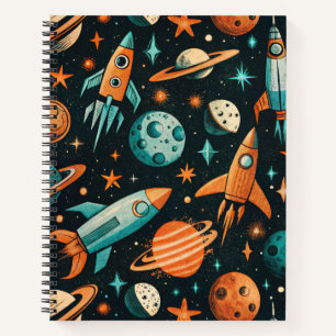 Cuaderno Patrón de buques de cohetes de naves espaciales vi