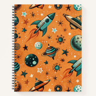 Cuaderno Patrón de buques de cohetes de naves espaciales vi