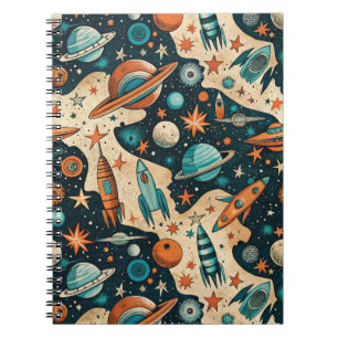 Cuaderno Patrón de buques de cohetes de naves espaciales vi