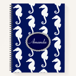 Cuaderno Patrón de caballitos de mar sin mar