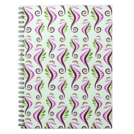 Cuaderno Patrón de caballitos de mar sin mar