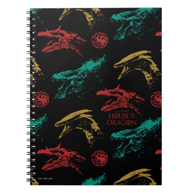Cuaderno Patrón de cabeza de dragón (Frente)