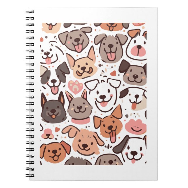 Cuaderno Patrón de Cachorros Felices 1 (Frente)