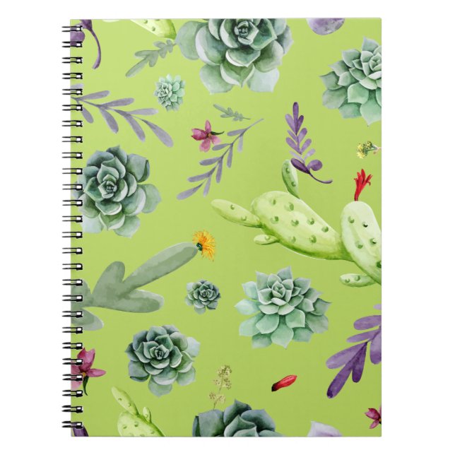 Cuaderno Patrón de cactus 6 (Frente)