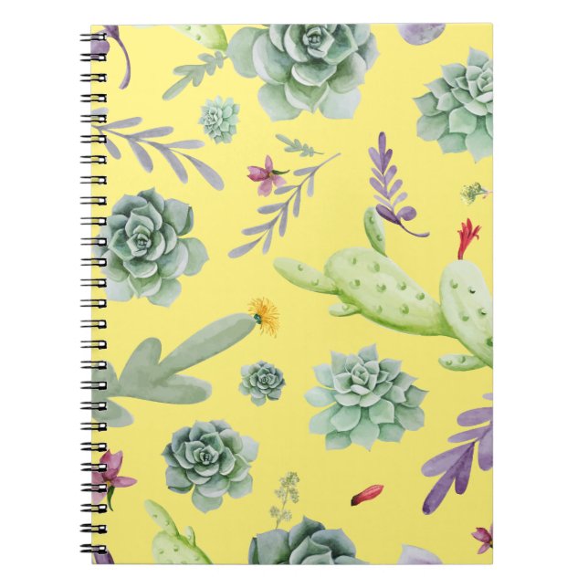 Cuaderno Patrón de cactus 9 (Frente)