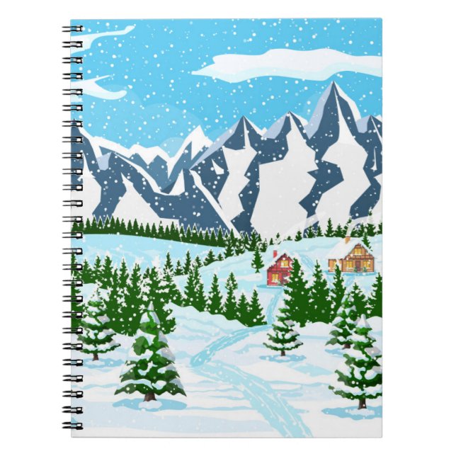Cuaderno Patrón de cactus de flores silvestres en un estilo (Frente)