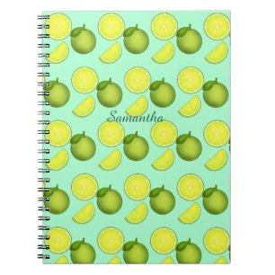 Cuaderno Patrón de cal verde