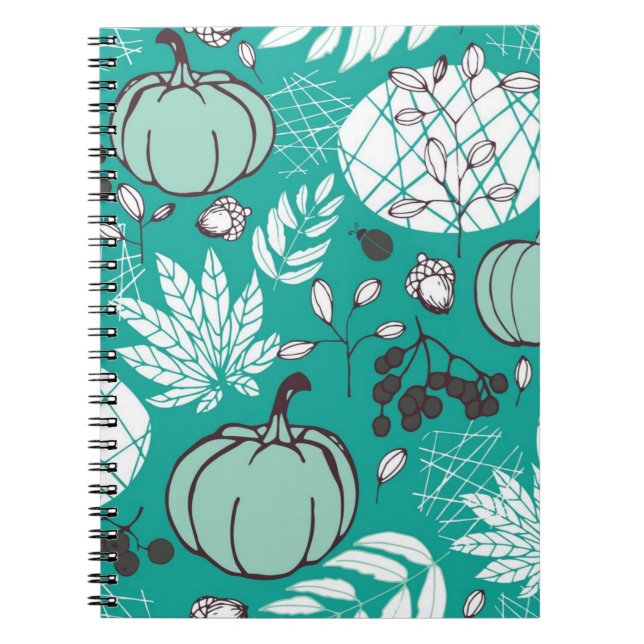 Cuaderno Patrón de calabaza (Frente)