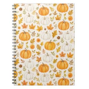 Cuaderno Patrón de calabaza   Acción de gracias