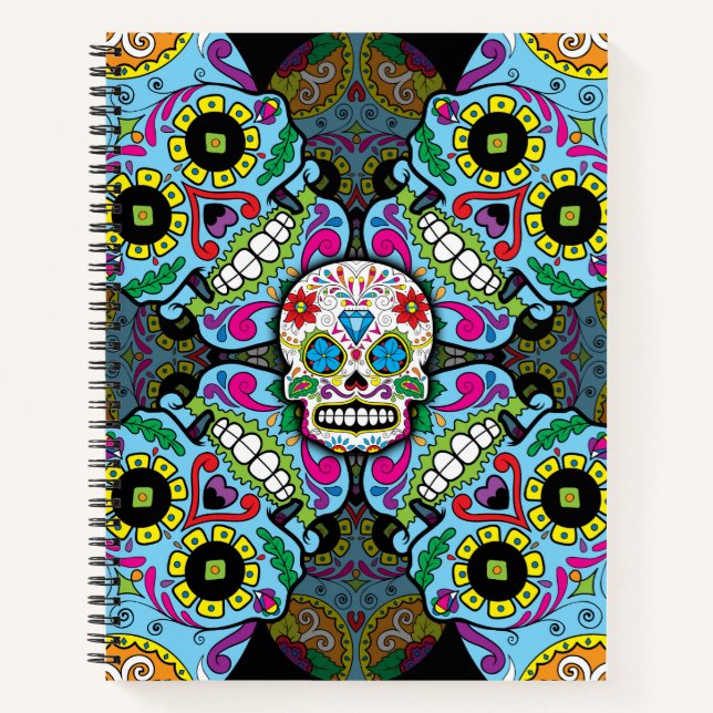 Cuaderno Patrón de calaveras azucareras (Anverso)