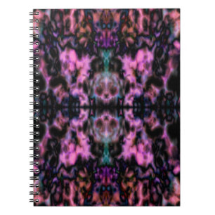 Cuaderno Patrón de caleidoscopio psicodélico