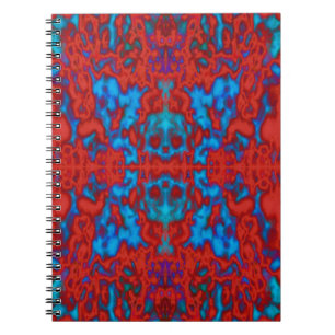 Cuaderno Patrón de caleidoscopio psicodélico