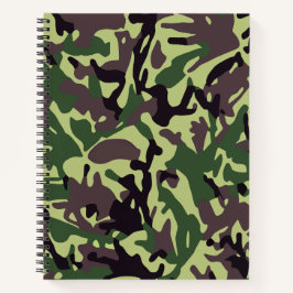 Cuaderno Patrón de camo verde de Hunters