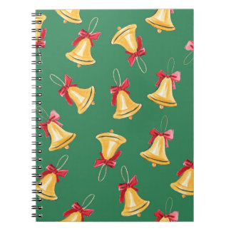 Cuaderno Patrón de Campana de color de agua Verde sin foco