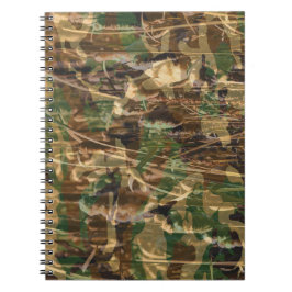 Cuaderno Patrón de camuflaje Marrón verde