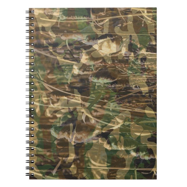 Cuaderno Patrón de camuflaje Marrón verde (Frente)