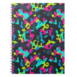 Cuaderno Patrón de Camuflaje Neon