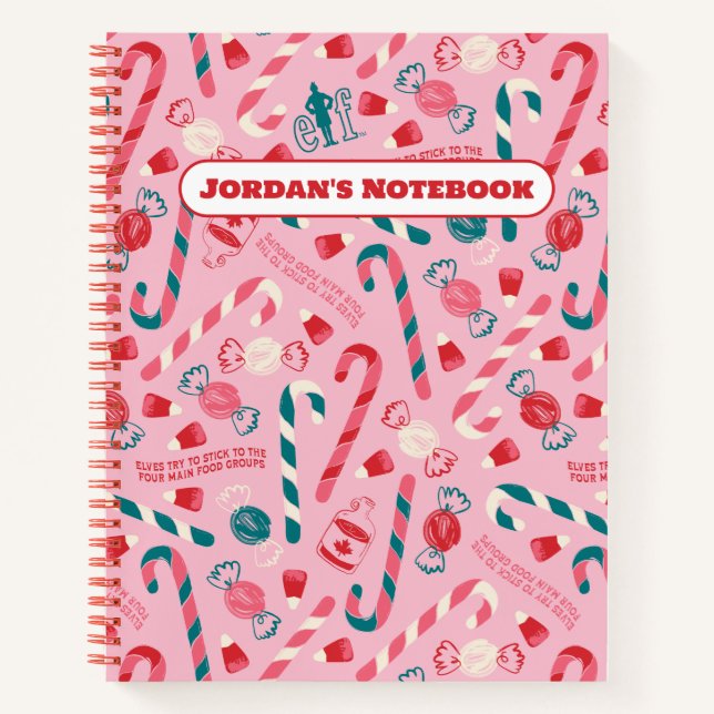 Cuaderno Patrón de Candy Elf Holiday (Anverso)