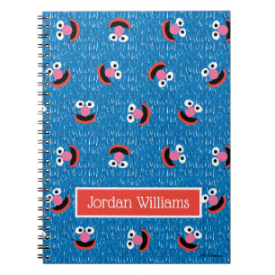 Cuaderno Patrón de cara peluda de Grover