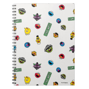 Cuaderno Patrón de caracteres de Plaza Sésamo