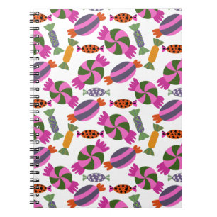 Cuaderno Patrón de caramelos Patrón de chupachups Chupa