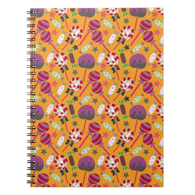 Cuaderno Patrón de caramelos | Patrón de chupachups | Chupa (Frente)