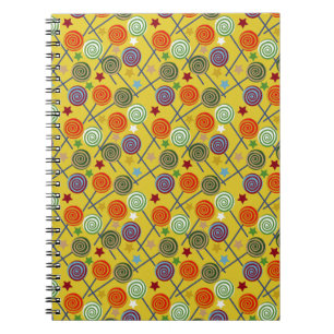 Cuaderno Patrón de caramelos Patrón de chupachups Chupa