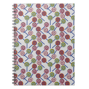 Cuaderno Patrón de caramelos   Patrón de pirulíes   pirulí 