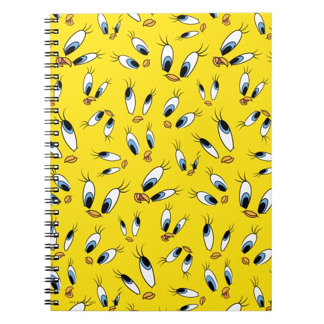 Cuaderno Patrón de caras TWEETY™ (Frente)