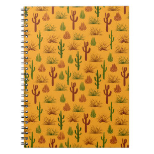 Cuaderno Patrón de cascos de cactus de naturaleza silvestre