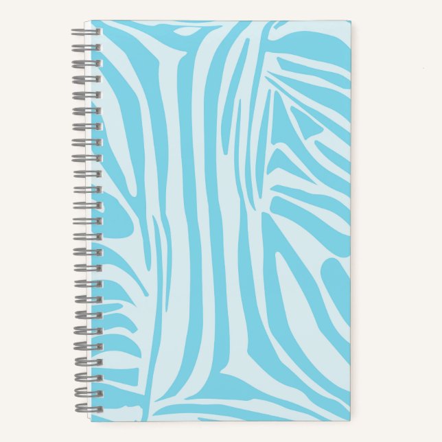 Cuaderno Patrón de cebra azul (Anverso)