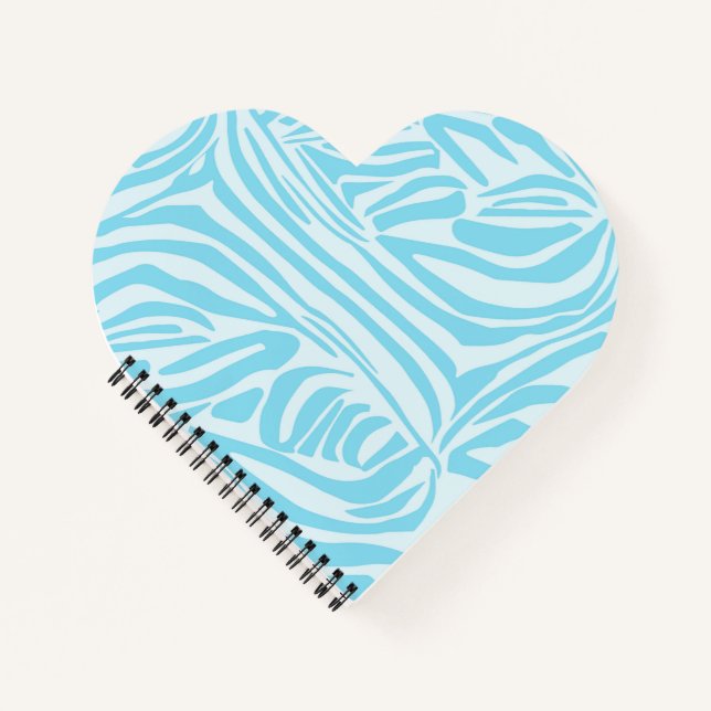 Cuaderno Patrón de cebra azul (Anverso)