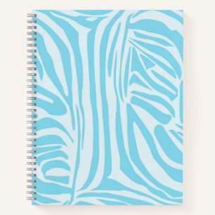Cuaderno Patrón de cebra azul