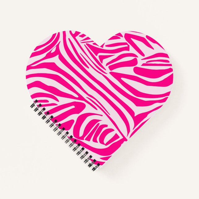 Cuaderno Patrón de cebra rosa (Anverso)
