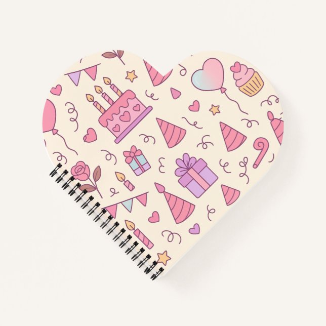 Cuaderno Patrón de Celebración de Fiesta de Princesa Dulce (Anverso)