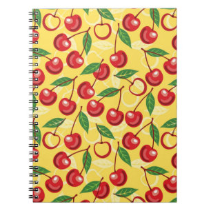 Cuaderno Patrón de cereza
