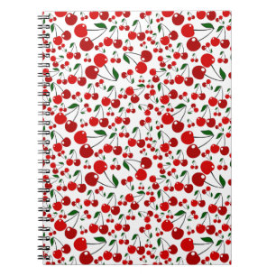 Cuaderno Patrón de cerezas