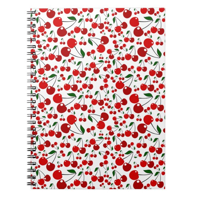 Cuaderno Patrón de cerezas (Frente)