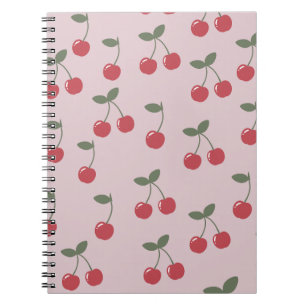 Cuaderno Patrón de cerezas