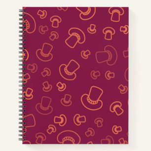 Cuaderno Patrón de champiñones